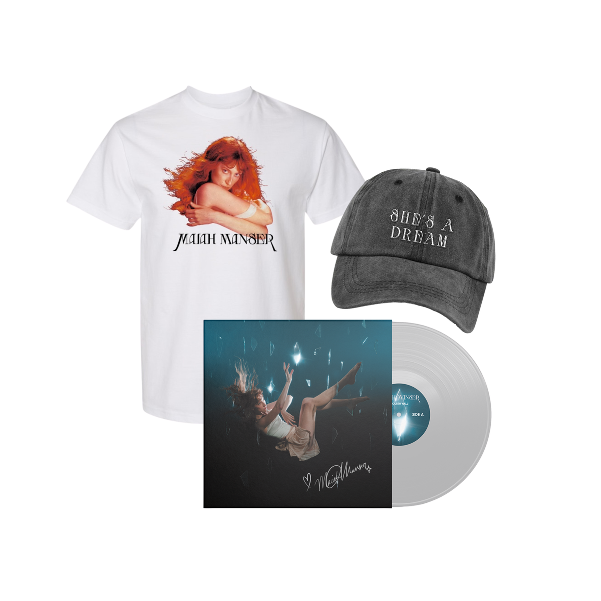 15% OFF BUNDLE "She's A Dream" Shirt, Hat and *SIGNED* Vinyl